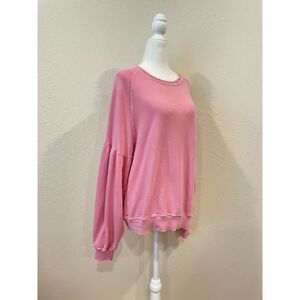 ~ The GREAT* MED Sweatshirt Pink Sz 2, Balloon Long Sleeves Crew Neck Orig $175!
